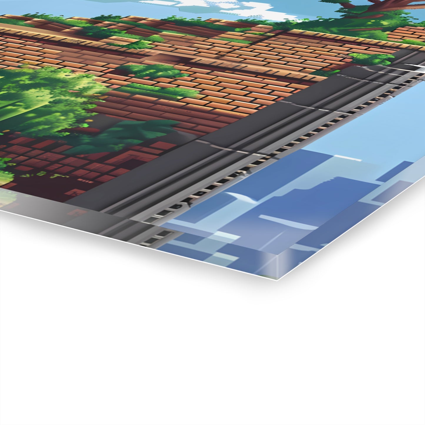 Oakland Ave. - 16-Bit Art Style Glass Painting