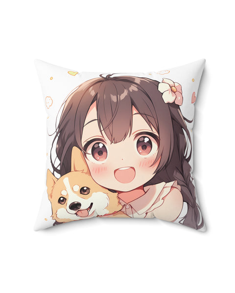 Soulmates - Cute Anime Throw Pillow
