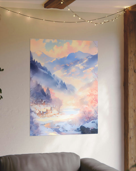 Quiet Haven - Anime Watercolor Poster