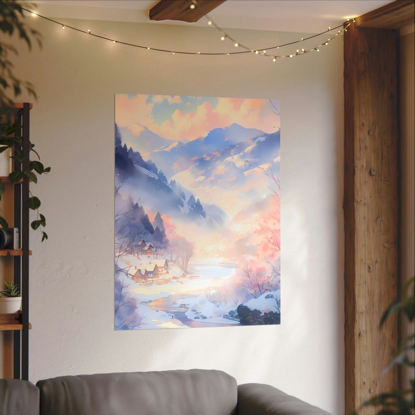 Quiet Haven - Anime Watercolor Poster