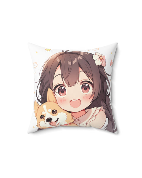 Soulmates - Cute Anime Throw Pillow
