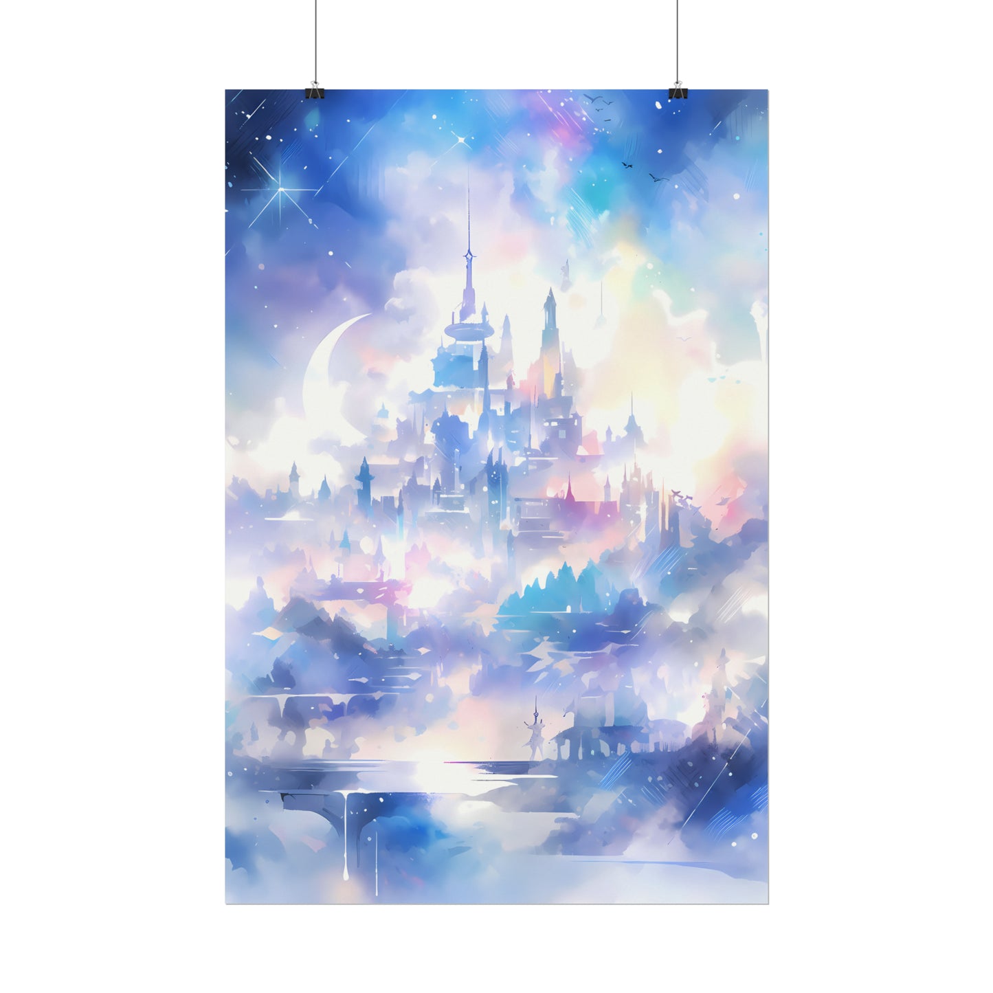 Kingdom of the Moonchildren - Anime Watercolor Poster