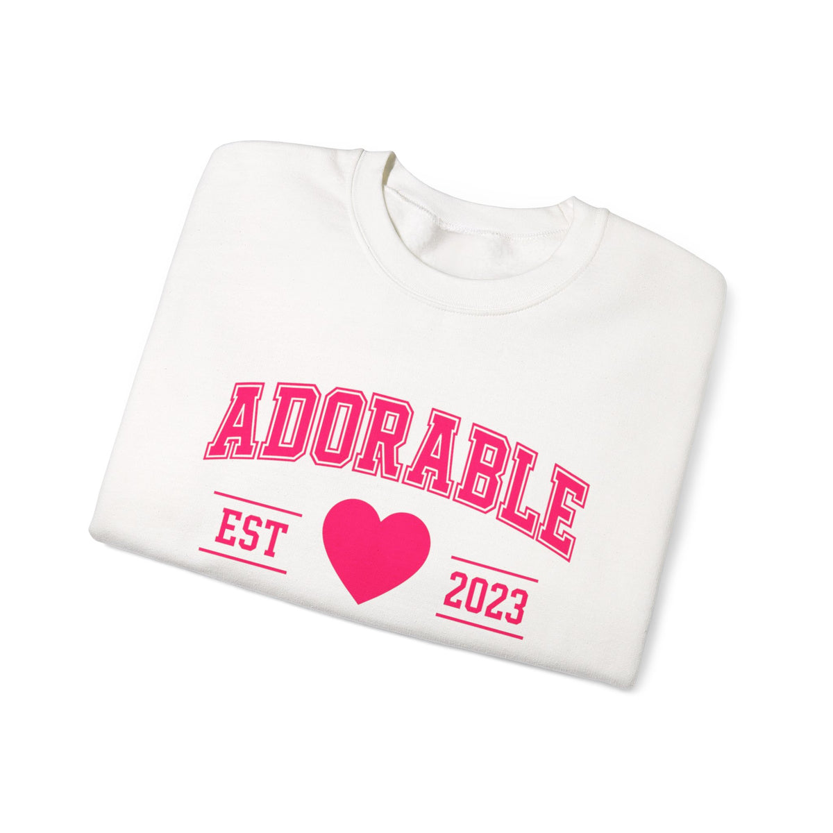 Adorable University School Spirit - Cute College Crewneck Sweatshirt