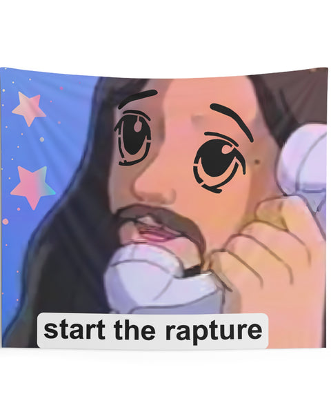 Start the Rapture Milady Wall Tapestry