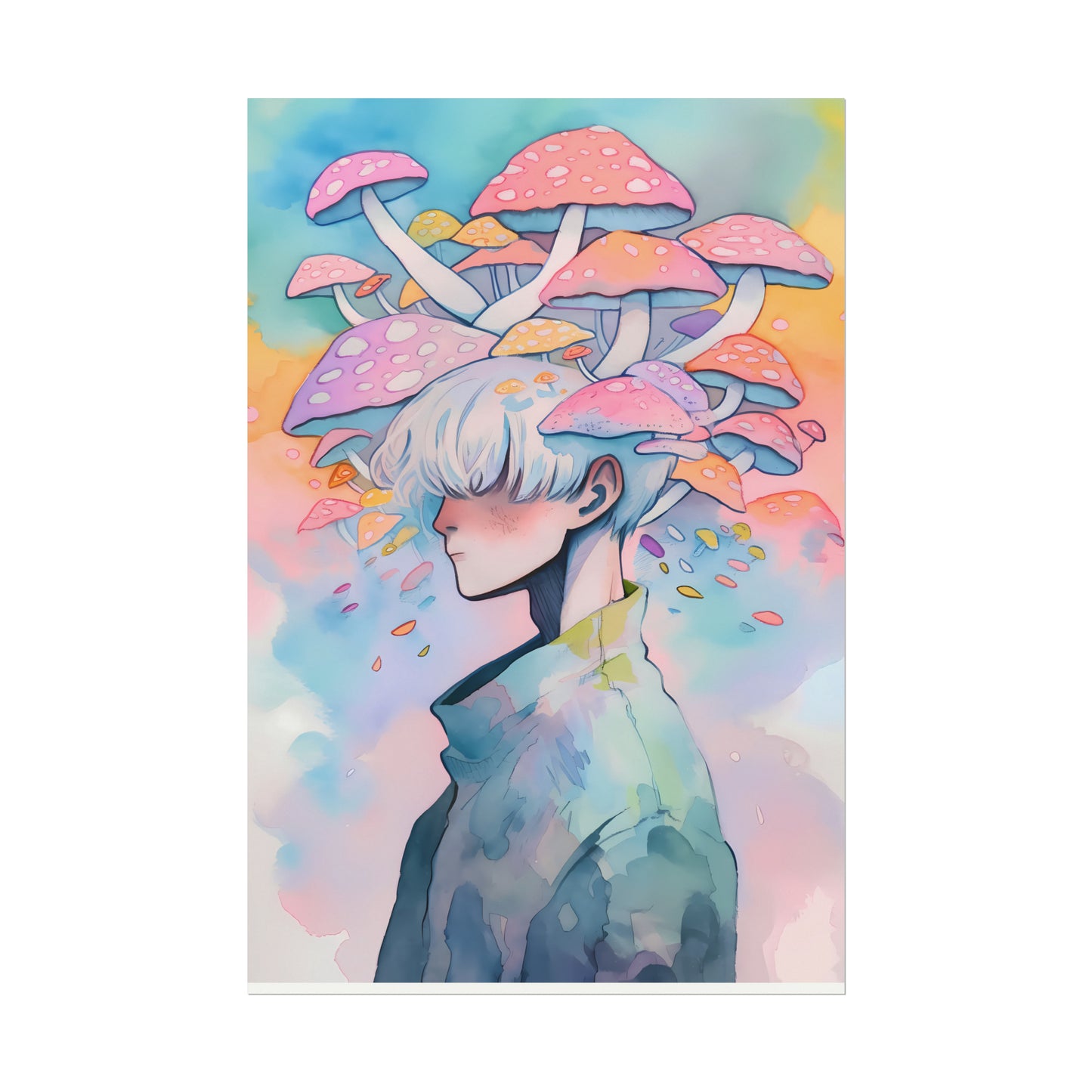 Dreamland - Anime Watercolor Poster