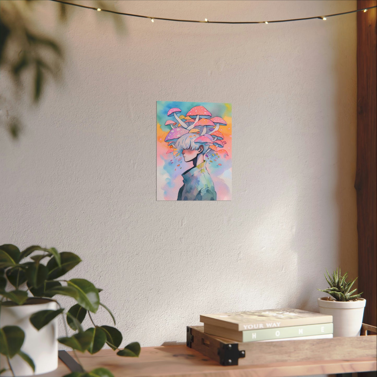 Dreamland - Anime Watercolor Poster