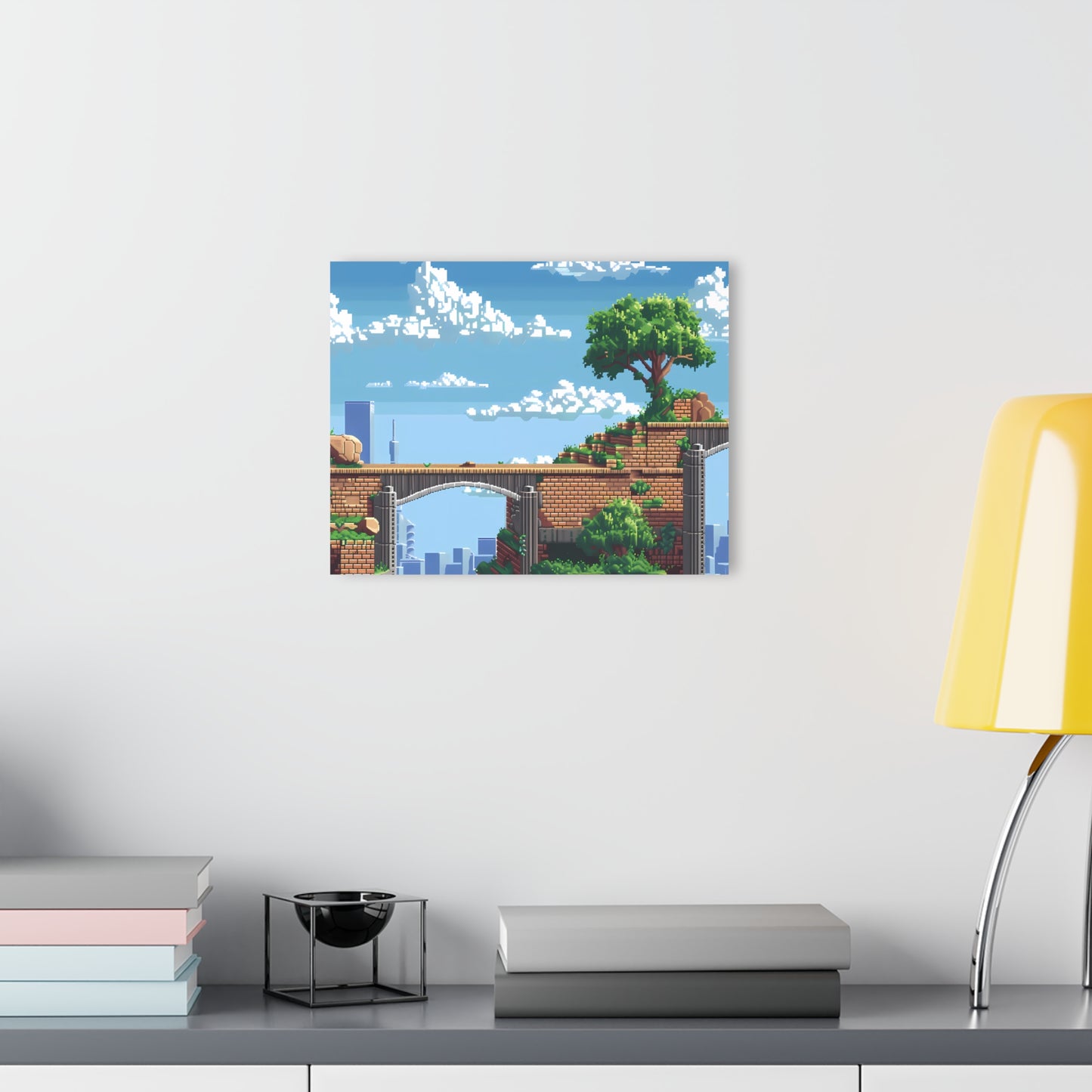 Oakland Ave. - 16-Bit Art Style Glass Painting