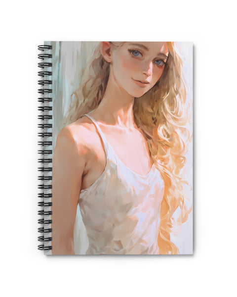 Golden Energy - Cute Anime Girl Notebook