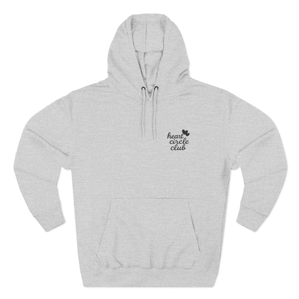 Heart Circle Club - Embroidered Premium Fleece Hoodie
