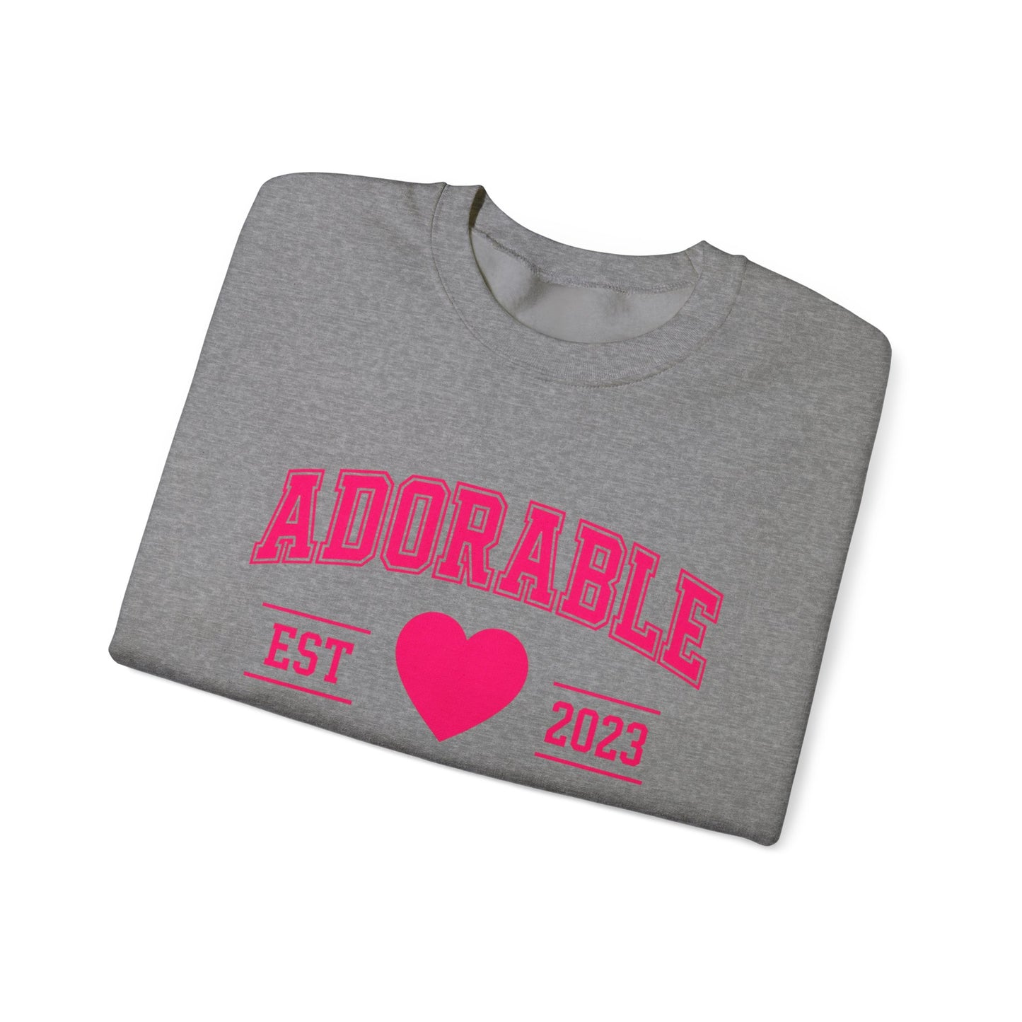 Adorable University School Spirit - Cute College Crewneck Sweatshirt