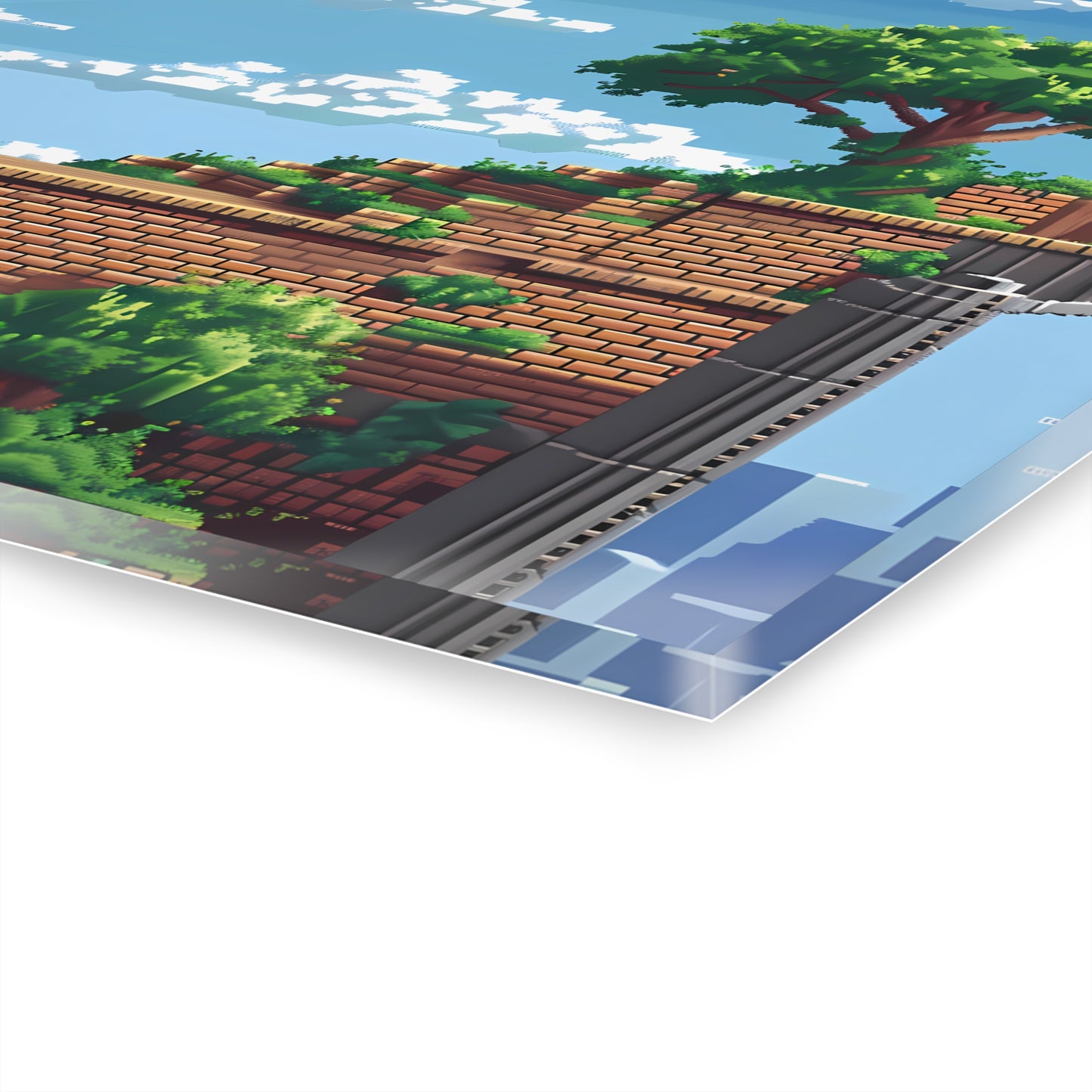 Oakland Ave. - 16-Bit Art Style Glass Painting