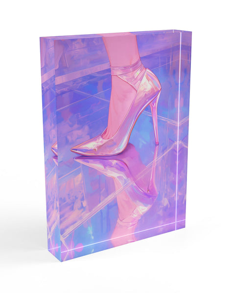 Dance Floor - Pink Aesthetic Glass Decor Block