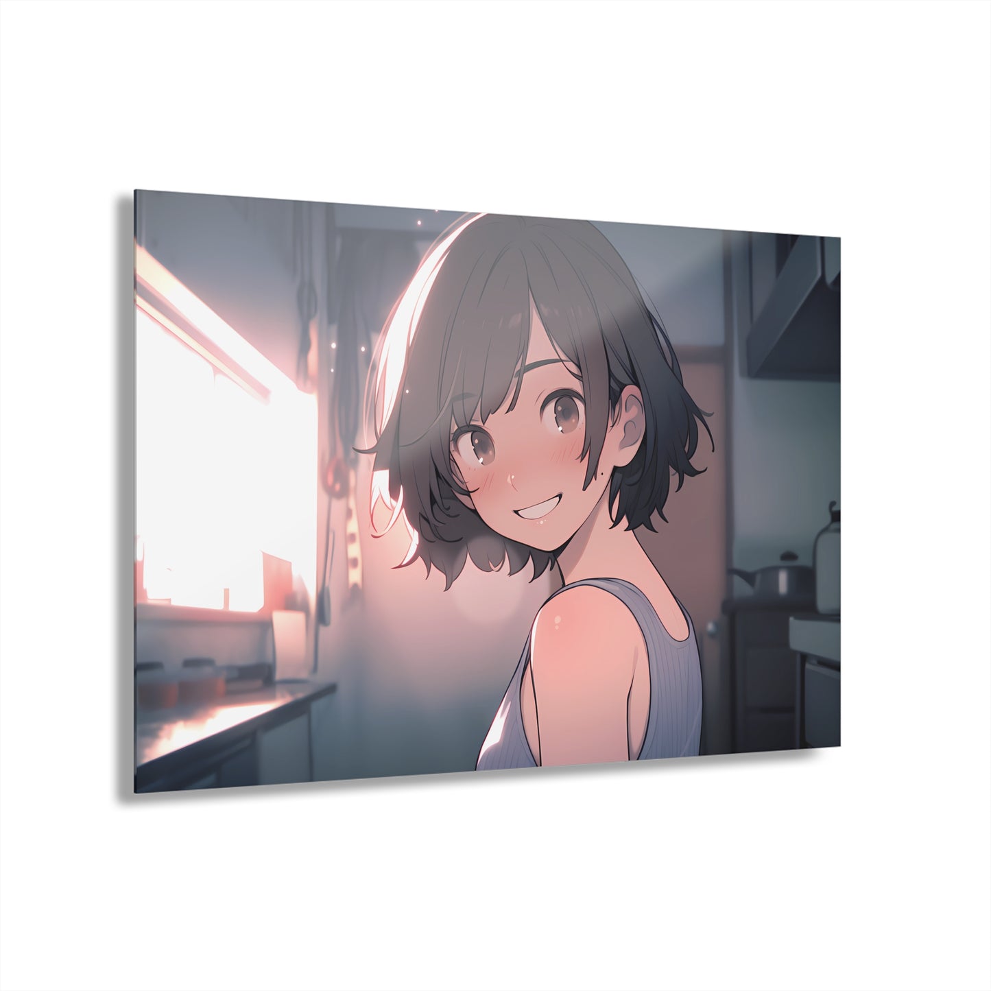 Early Mornings Together - Anime Acrylic Painting