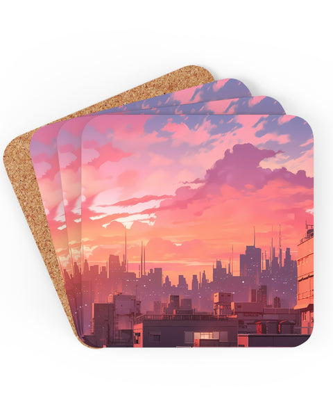 Sunset Over Khazas - Anime Coaster Set