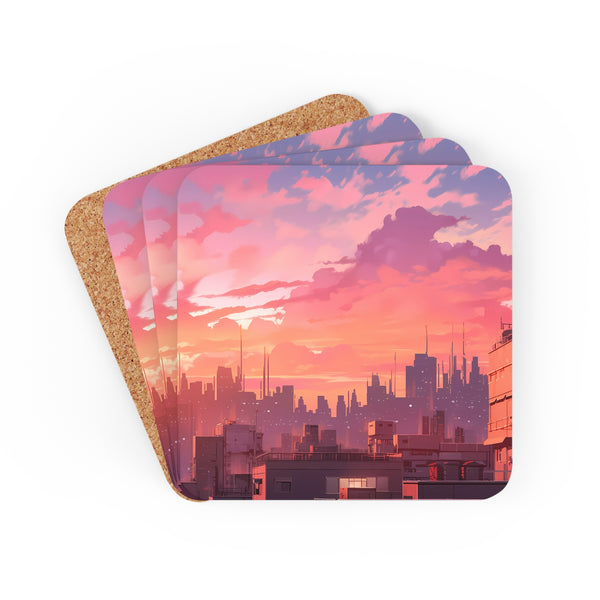 Sunset Over Khazas - Anime Coaster Set