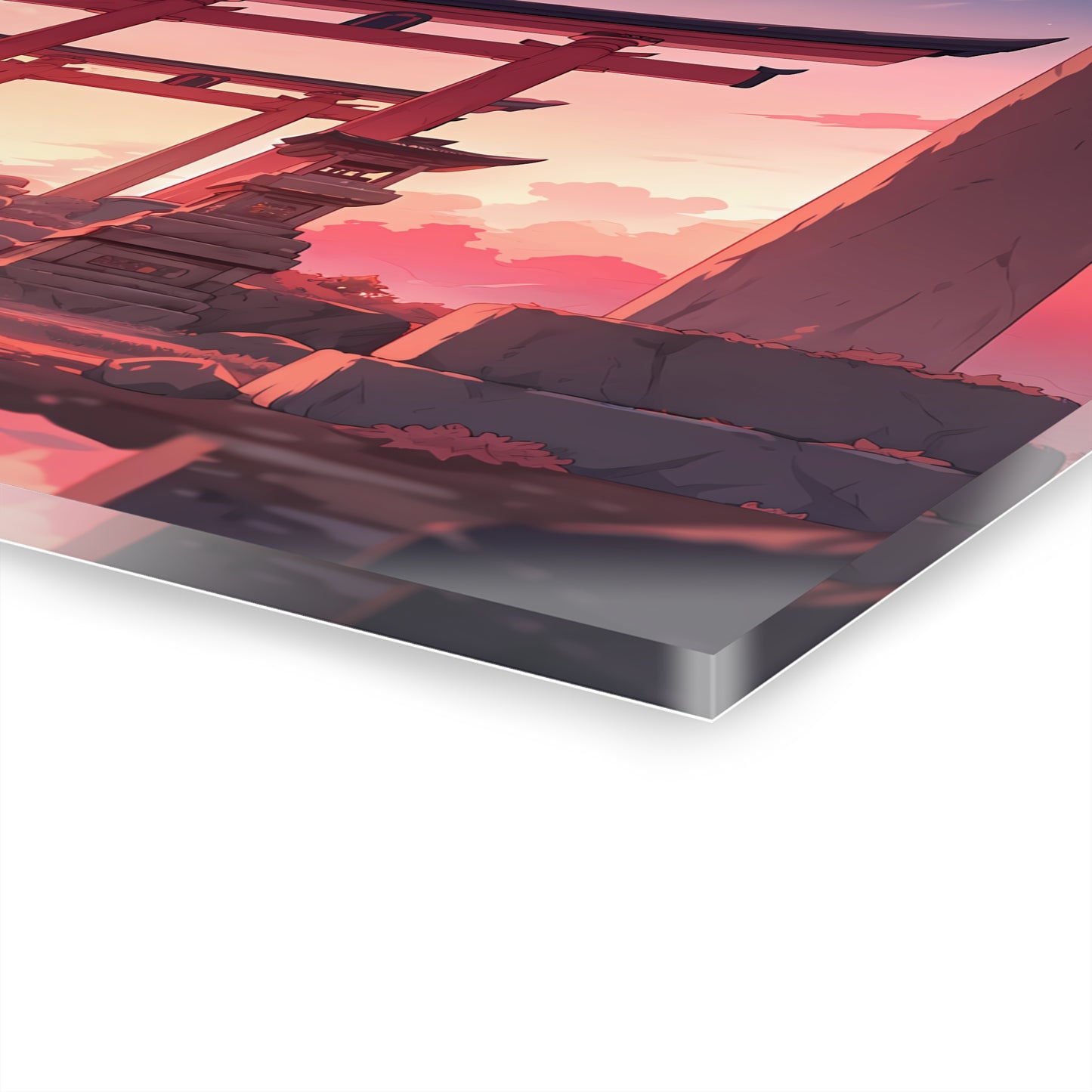 Torii Shrine Anime Glass Painting