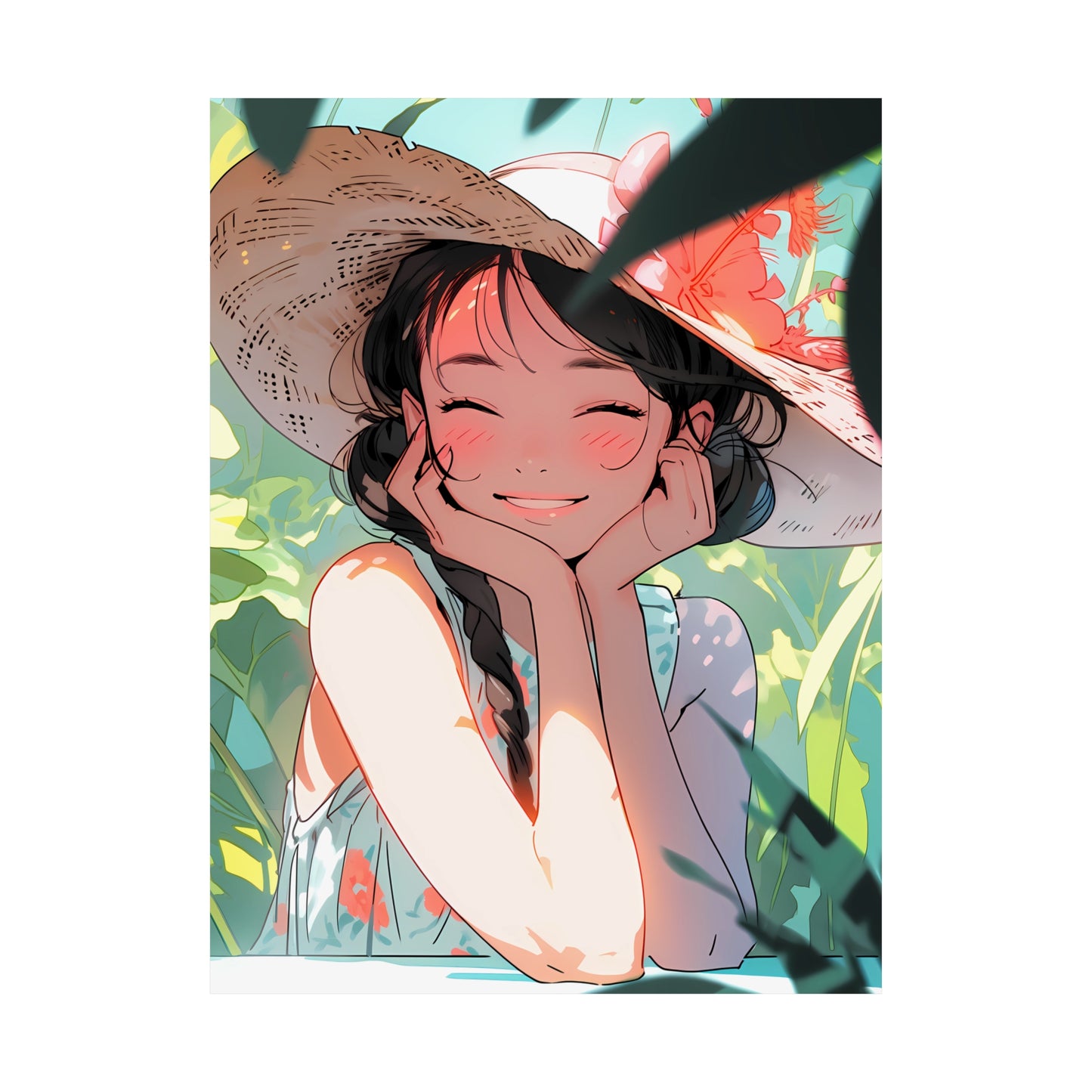 Summer Snapshot - Cute Anime Poster