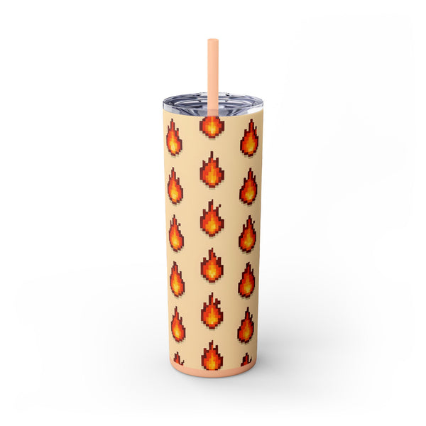 Fire Drops - 16-Bit RPG Aesthetic Skinny Tumbler
