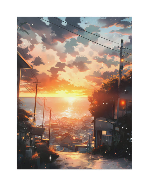 The Way Home - Anime Watercolor Poster