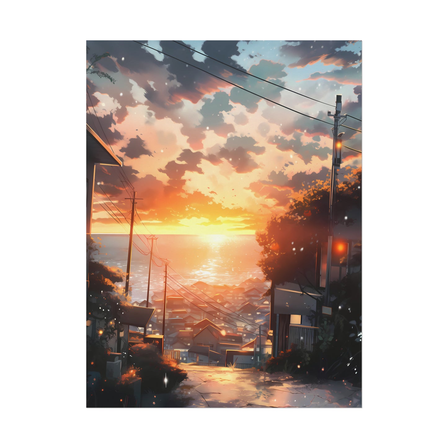 The Way Home - Anime Watercolor Poster