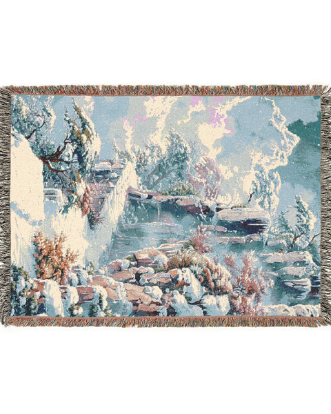Winter's Walk - Anime Fantasy Woven Blanket