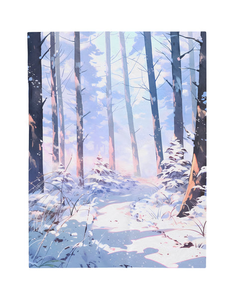 Snowpath - Plush Anime Throw Blanket