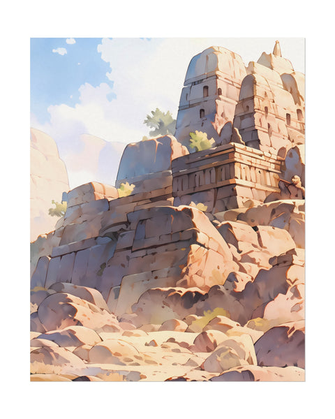 Rhu Bastelion - Anime Watercolor Poster