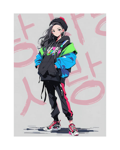 LOVE Kinda Vibe - Korean Anime Poster