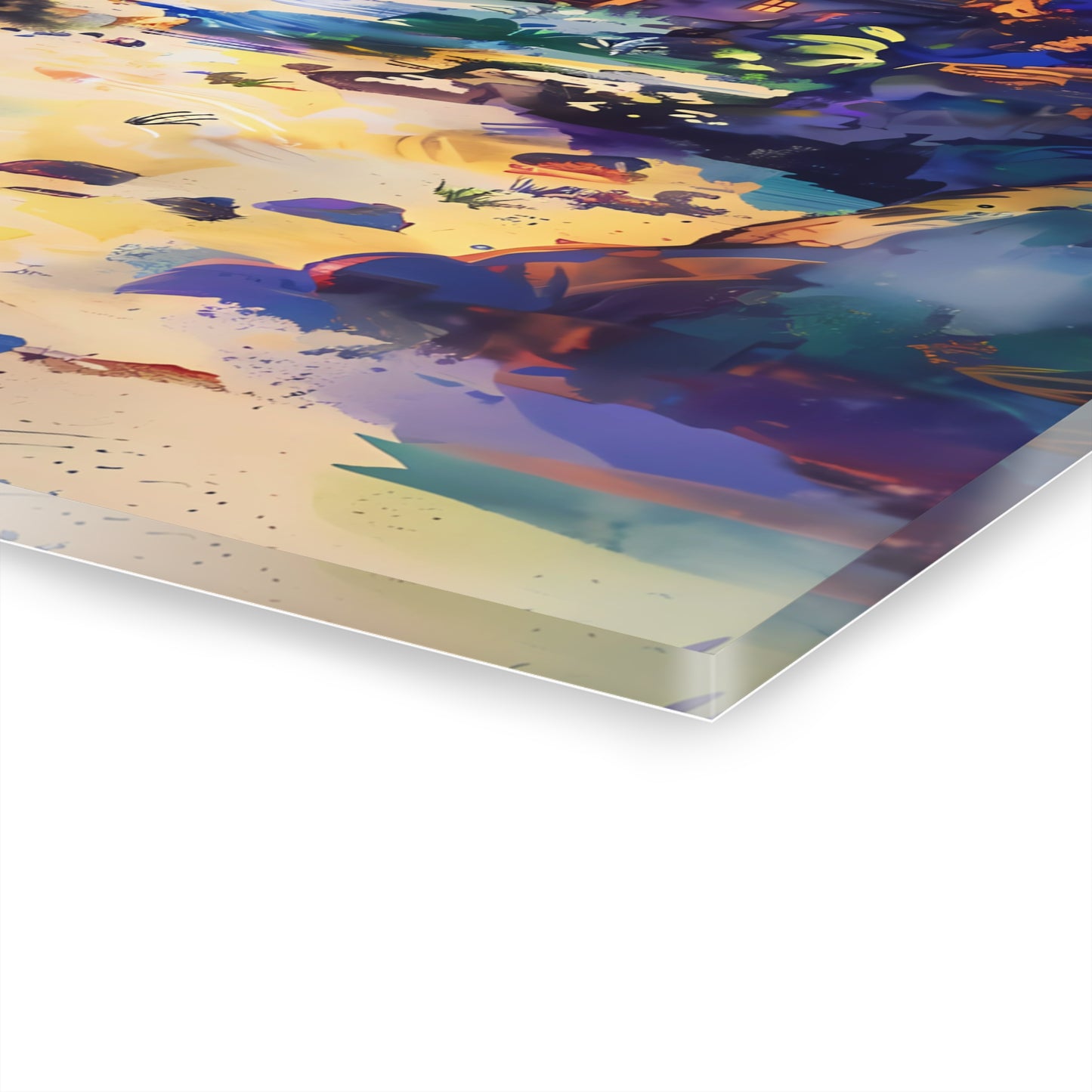 The Cove - Watercolor Glass Wall Art