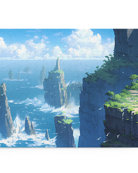 Sea Cliffs - Anime Jigsaw Puzzle