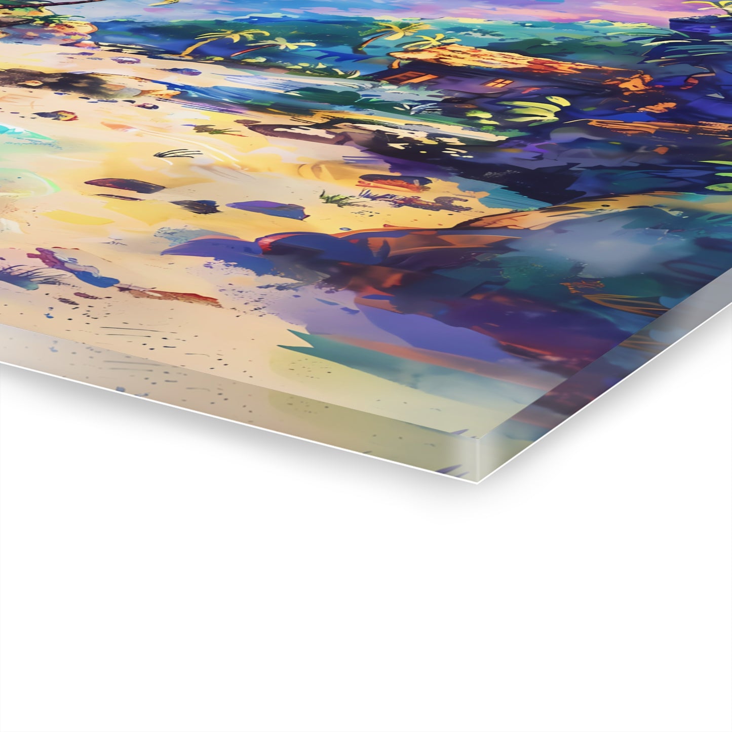 The Cove - Watercolor Glass Wall Art