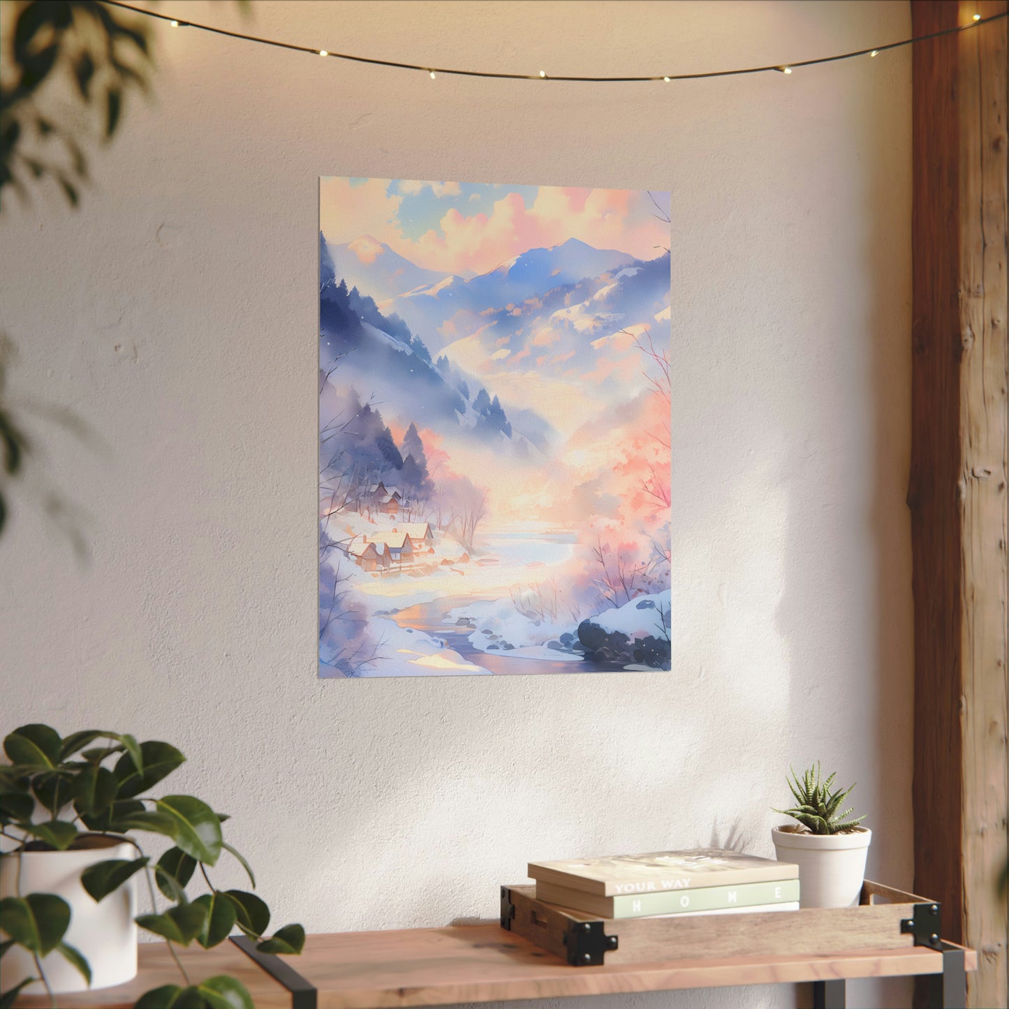 Quiet Haven - Anime Watercolor Poster