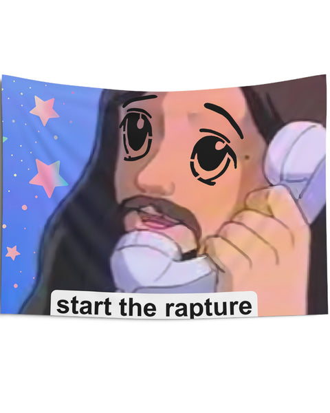 Start the Rapture Milady Wall Tapestry