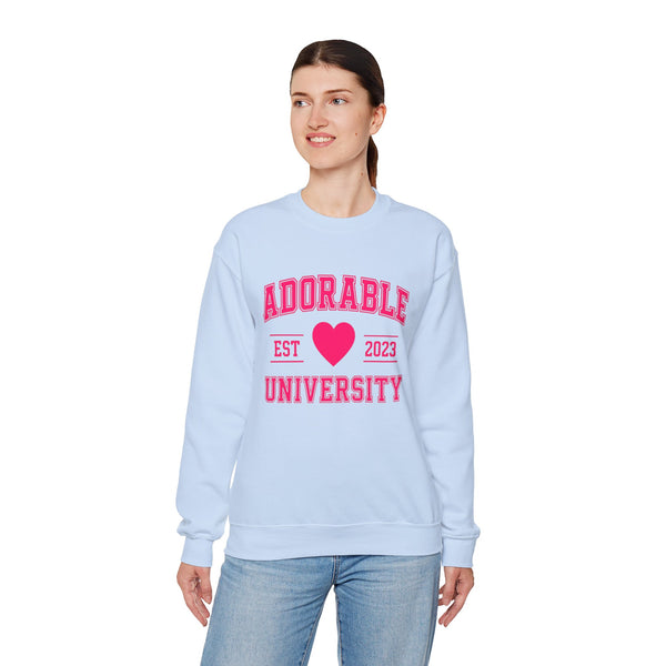 Adorable University School Spirit - Cute College Crewneck Sweatshirt