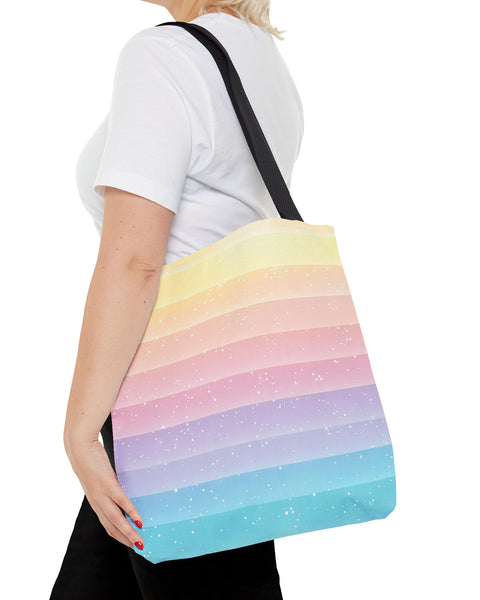 Sherbet Surge - Cute Rainbow Tote Bag