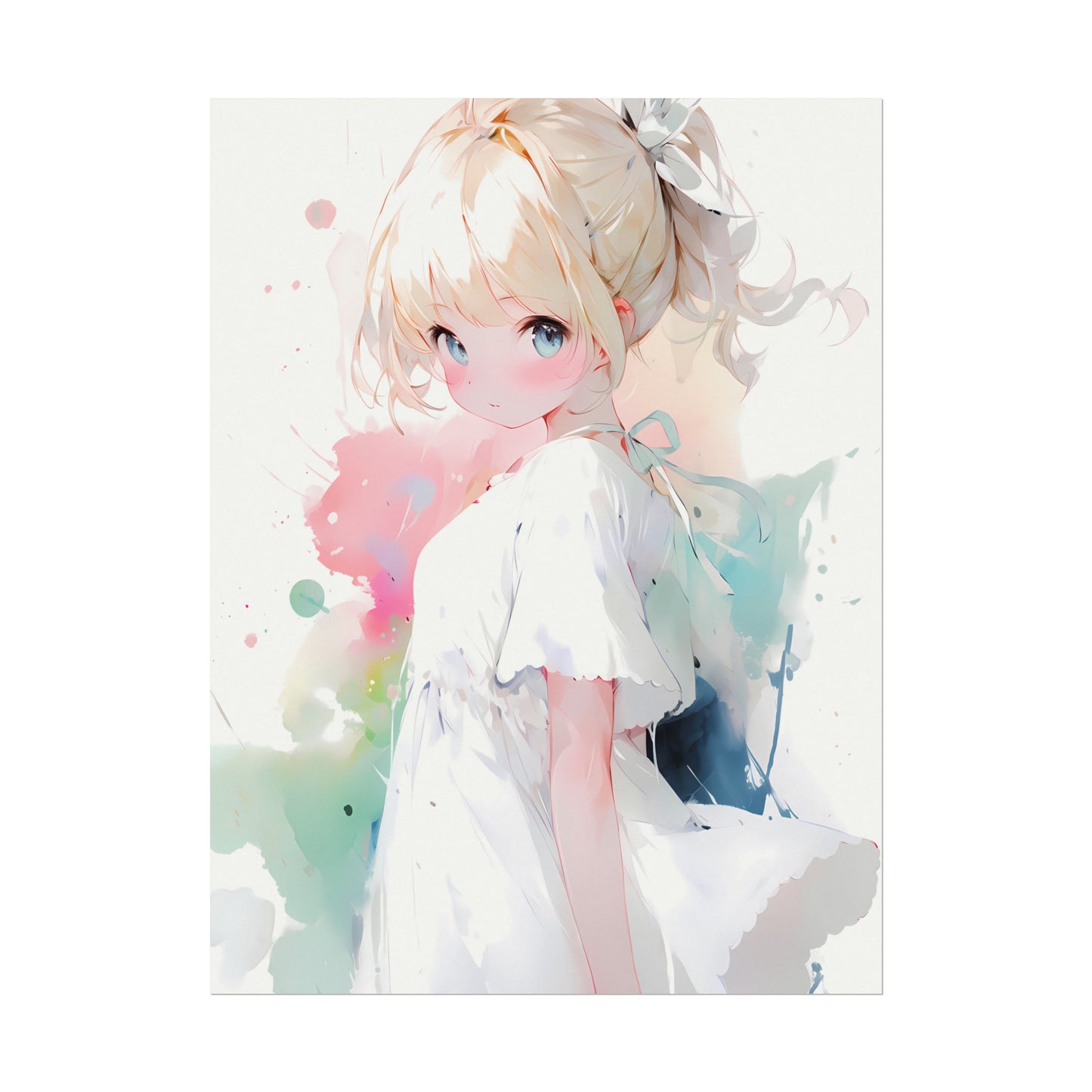 Would You Still Love Me - Cute Girl Watercolor Poster