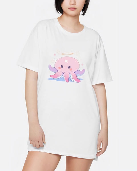Alone in Heaven - Cute Anime Sleep Shirt