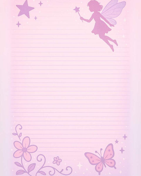 Pink Wishes - Cute Printable Fairy Paper