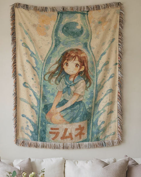 Ramune Shoujo Girl Blanket Tapestry