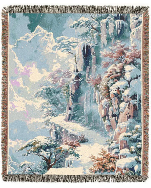 Winter's Walk - Anime Fantasy Woven Blanket