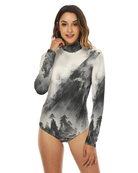 Shikoku - Long Sleeve Graphic Bodysuit
