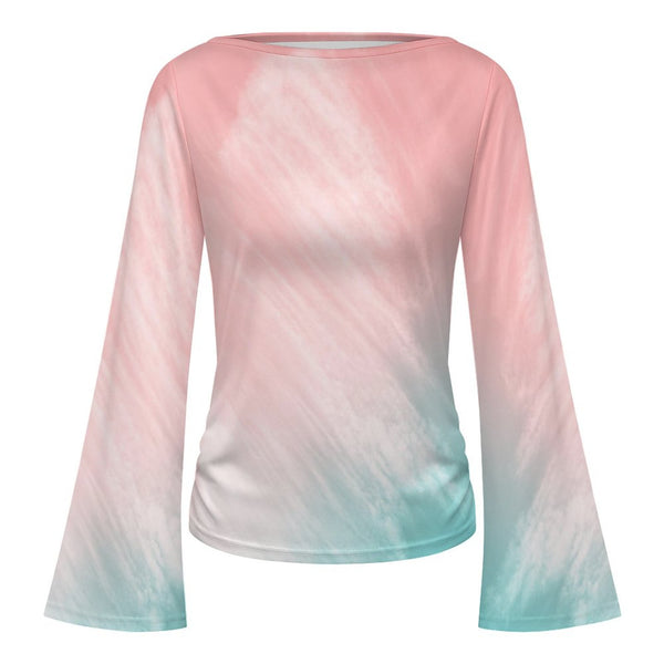 Tropic Skies - Flare Sleeve T-Shirt