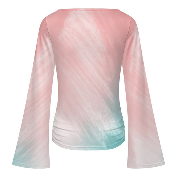 Tropic Skies - Flare Sleeve T-Shirt