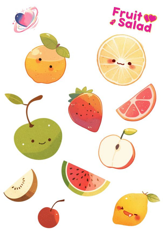 Fruit Salad - Cute Digital Planner Stickers