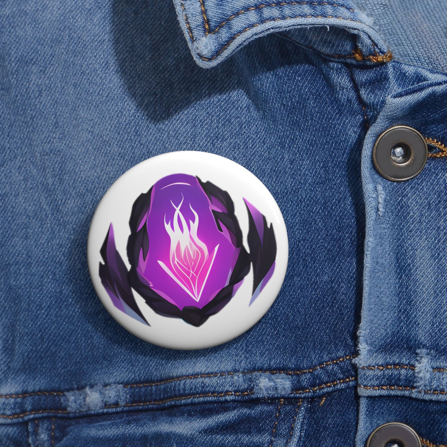 Dark Element Sigil - Button Pin