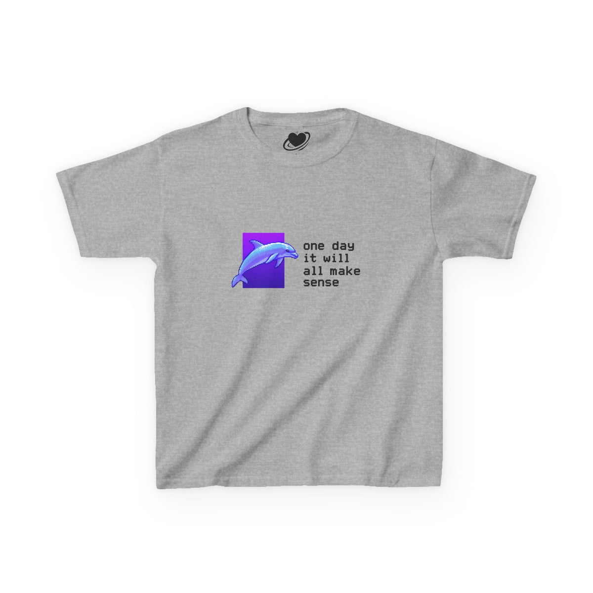 Message From The Future - Vaporwave Dolphin Baby Tee