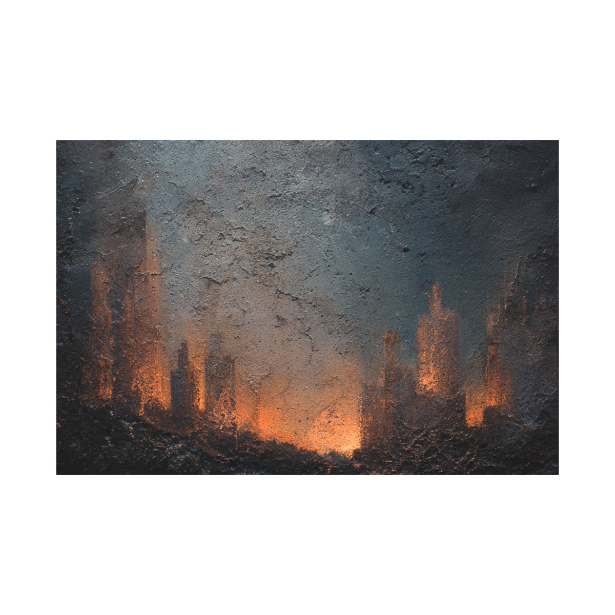 Tears Edge - Abstract Textured Wall Art