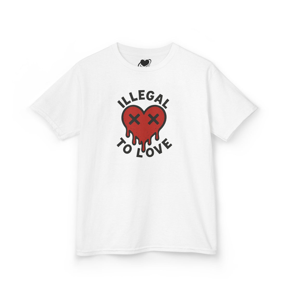 Illegal to Love - Cute Melting Heart Baby Tee