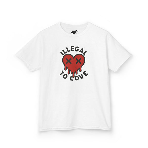 Illegal to Love - Cute Melting Heart Baby Tee