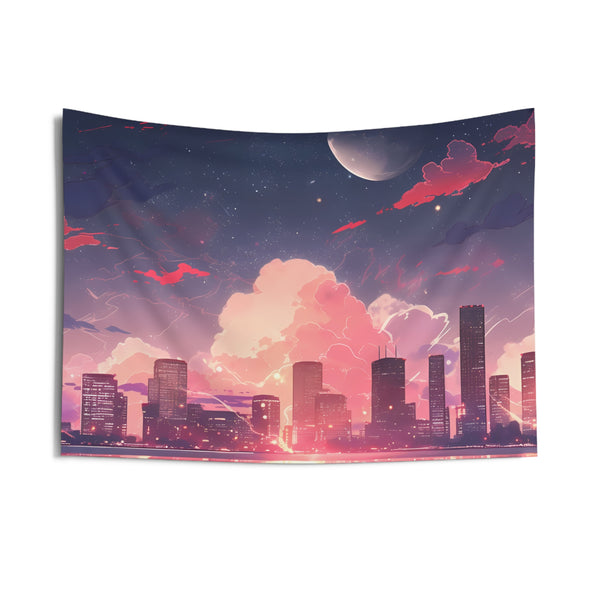 City's Edge - Urban Anime Tapestry
